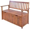 Gartenbank Avezzano mit Staufach 130x60x88cm Akazie FSC®-zertifiziert [en. casa] Bild 3
