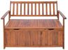 Gartenbank Avezzano mit Staufach 130x60x88cm Akazie FSC®-zertifiziert [en. casa] Bild 5
