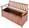Gartenbank Avezzano mit Staufach 130x60x88cm Akazie FSC®-zertifiziert [en. casa] Bild 4