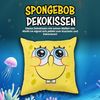 United Labels® Dekokissen Spongebob Schwammkopf Kissen Plüsch Zierkissen Kopfkissen 40x40 cm Bild 2
