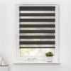 Lichtblick Sonnenschutzsysteme GmbH Doppelrollo Kopenhagen 110 cm x 150 cm (BxL) Anthrazit modernes Duo Rollo; Klemm- und schraubbar; Lichtdurchlässig und blickdicht Bild 2