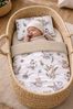 Babynest Nestchen Baby Set für Neugeborene – 5-teilig – Kuschelnest aus 100% Baumwolle & Waffelpique – Babykokon tragbar – für Babybett, Kinderbett & Kinderwagen – OEKO-TEX - Safari und Sand Bild 5