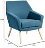 Sessel Kachka Bezug Veloursstoff Buche natur / petrol 21074 Bild 2