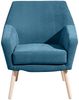 Sessel Kachka Bezug Veloursstoff Buche natur / petrol 21074 Bild 3