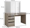 Schminktisch Sherry Greige 120 cm mit Spiegel Vicco Bild 3