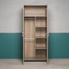 trendteam smart living - Berry - Babyzimmermöbel-Set (Wickelkommode + Kleiderschrank + Kinderbett) - Beige/Eiche Sägerau - Bett höhenverstellbar von 19 auf 51,8 cm Bild 4
