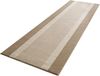 Kurzflor Teppich Läufer Band Creme Beige - 80x400x0,9cm Bild 5