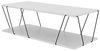 WELL HOME MOBILIARIO & DECORACIÓN Beistelltisch, 100% Melaminharzbeschichtete Spanplatte, schwarz-weiß Bild 1