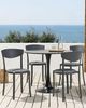 Gartenstuhl 4er Set VIESTE Dunkelgrau Bild 2