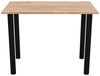 AKKE Esstisch, Esszimmertisch mit schwarzen Beinen Küchentisch Bürotisch 2mm PVC Bild 4