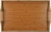 HOME DECO FACTORY, KA5054, Klapptablett aus Bambus, Elegantes und praktisches Tischservice, modernes Design, platzsparend zusammenklappbar, leicht zu reinigen, braun, 50x30 cm Bild 5