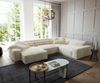 Wohnlandschaft Sirpio XL 360x260 cm Plüschcord Beige Recamiere variabel Bild 2