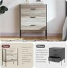 Vida Designs Kommode, Holzwerkstoff, grau, 3 Drawer Bild 4