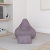 Loft 25 Sitzsack mit Hoher Rückenlehne für Erwachsene | Cordstoff, Innenfutter | Ergonomisches Design für Körperunterstützung (Mink, Sitzsack+Hocker) Bild 2