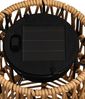 Dehner LED Solarleuchte Solarstab Mila, Lichtfarbe warmweiß, Ø 12 cm, Höhe 110 cm, Warmweiß, Gartenfackel im Boho-Stil aus Kunststoffgeflecht Bild 3