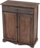 Kommode Schrank, 78x66x33cm, Shabby-Look, Vintage ~ braun Bild 4