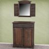 Kommode Schrank, 78x66x33cm, Shabby-Look, Vintage ~ braun Bild 3
