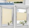 Sanfree Plissee Klemmfix Plisseerollo ohne Bohren Creme B70 x H120cm inkl. Klemmträger Blickdicht und lichtdurchlässig Jalousie Faltrollo Sichtschutz und Sonnenschutz Rollo für Fenster & Tür Bild 4