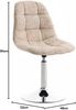 CLP 2er Set Loungesessel Emil mit Sitz aus Stoff in gestepptem Design,creme Bild 2