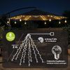 Sekey LED Solarleuchte Sonnenschirm Beleuchtung Solar LED Lichterkette mit 136 LEDs, 4M Solar Lichterkette für Sonnenschirm, Gartenleuchte Bild 2