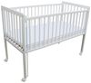 Micoland Kinderbett/Beistellbett/Babybett 2in1 120x60 cm mit Matratze weiß Bild 3
