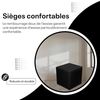 Best for Home Sitzhocker Cube Pouf – Stilvoller Samt Hocker & Fußhocker (verschiedene Farben), Handwerksqualität,TOP Preis-Leistungs-Verhältnis Bild 3