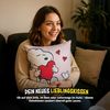 United Labels® Dekokissen Peanuts Snoopy Kissen You and Me Plüsch Zierkissen 40 x 40 cm Bild 3