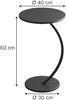 Beistelltisch Alvio Schwarz 40 x 60 cm Vicco Bild 3