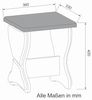 Rodnik Eckbankgruppe Argentinien, (Set, 4-tlg, Eckbankgruppe : Truhenbank, Esstisch aufklappbar, 2xHocker), mit 3D-Dekorelementen Bild 5