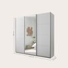 Schlafkontor Schwebetürenschrank Carano Kleiderschrank, Schiebetürenschrank mit Spiegeltür Bild 3