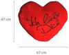 Out of the Blue Bettwäsche Kissen XXL Herz Ich liebe Dich Herz - 60x45 cm Bild 2