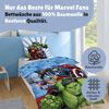 Marvel Avengers Bettwäsche für Jungen 135x200 cm 80x80 cm im Comic Stil aus 100% Baumwolle Bild 4