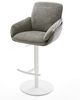 Barstuhl Luan-Flex Bouclé Soft Schlamm Drehfuß höhenverstellbar Metall Weiß Bild 2
