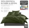 Bettwaesche-mit-Stil Mako-Satin Spannbettlaken dunkelgrün 120x200cm Höhe 21-30cm Bild 4