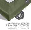 Bettwaesche-mit-Stil Mako-Satin Spannbettlaken dunkelgrün 120x200cm Höhe 21-30cm Bild 3