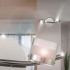 LED Deckenlampe, 2 flammig, beweglich, Chrom, L 29cm Bild 3