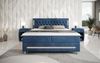 Boxspringbett Vito mit RGB, USB und Stauraum 180x200 Blau H4 Bild 3