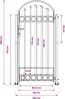 vidaXL Zaunpfosten ASSEN 200 x 88 x 14 cm Stahl Grau Abschließbar 42008887 Bild 3