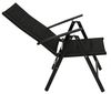 DEGAMO Garten-Essgruppe SARONNO 9-teilig, 8x Klappsessel, 1x Ausziehtisch 180/240x100cm, Alu anthrazit + Akazie Bild 4