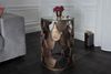 riess-ambiente Beistelltisch ABSTRACT Ø55cm antik messing / transparent (Einzelartikel, 1-St), Wohnzimmer · Glas · Metall · rund · Fischschuppen Design · Industrial Bild 2