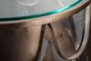 riess-ambiente Beistelltisch ABSTRACT Ø55cm antik messing / transparent (Einzelartikel, 1-St), Wohnzimmer · Glas · Metall · rund · Fischschuppen Design · Industrial Bild 5