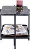 Kare Design Beistelltisch Bennet Schwarz, Mineralmamor, Ablage, Stahlgestell, edel, 39x39 cm Bild 5