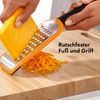 OXO Good Grips Küchenreibe, Edelstahl, geätzt, grob Bild 5