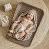 Leander Wickelauflage Matty mocca + Hoodie Badetuch cappuccino Bild 2