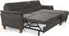 CAVADORE Schlafsofa Palera / Federkern-Ecksofa mit Schlaffunktion und Bettkasten / 244 x 89 x 163 / Mikrofaser-Bezug, Grau Bild 4