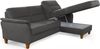 CAVADORE Schlafsofa Palera / Federkern-Ecksofa mit Schlaffunktion und Bettkasten / 244 x 89 x 163 / Mikrofaser-Bezug, Grau Bild 5