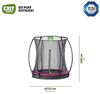 EXIT Trampolin Silhouette Ground 183 cm pink + Netz Bild 3