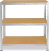 shelfplaza HOME 100x70x40 cm Schwerlastregal in grau-verzinkt mit 3 Böden und 175 kg Traglast pro Boden Bild 5