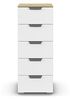 rauch Aditio Box, Kommode, 5 Schubladen, mit Softclose-Funktion, Farbe Weiß/Eiche Artisan, BxHxT 40x100x42cm Bild 5
