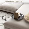 HOMCOM Beistelltisch 2er-Set, rund, stapelbar (Couchtisch, 2-St, Wohnzimmertisch), für Wohnzimmer, Schlafzimmer, Flur, Stahl, Ø43,35 cm, Schwarz Bild 5